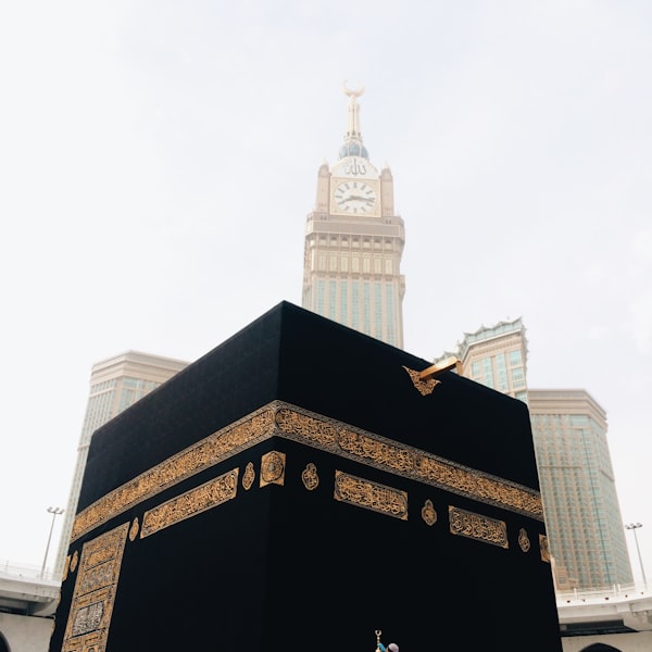 Jamaah di depan Ka'bah